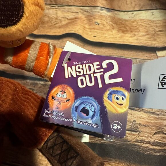 Disney Pixar Inside Out 2 Anxiety Plush Doll Talking Emotional Stuffed Animal - Picture 7 of 9